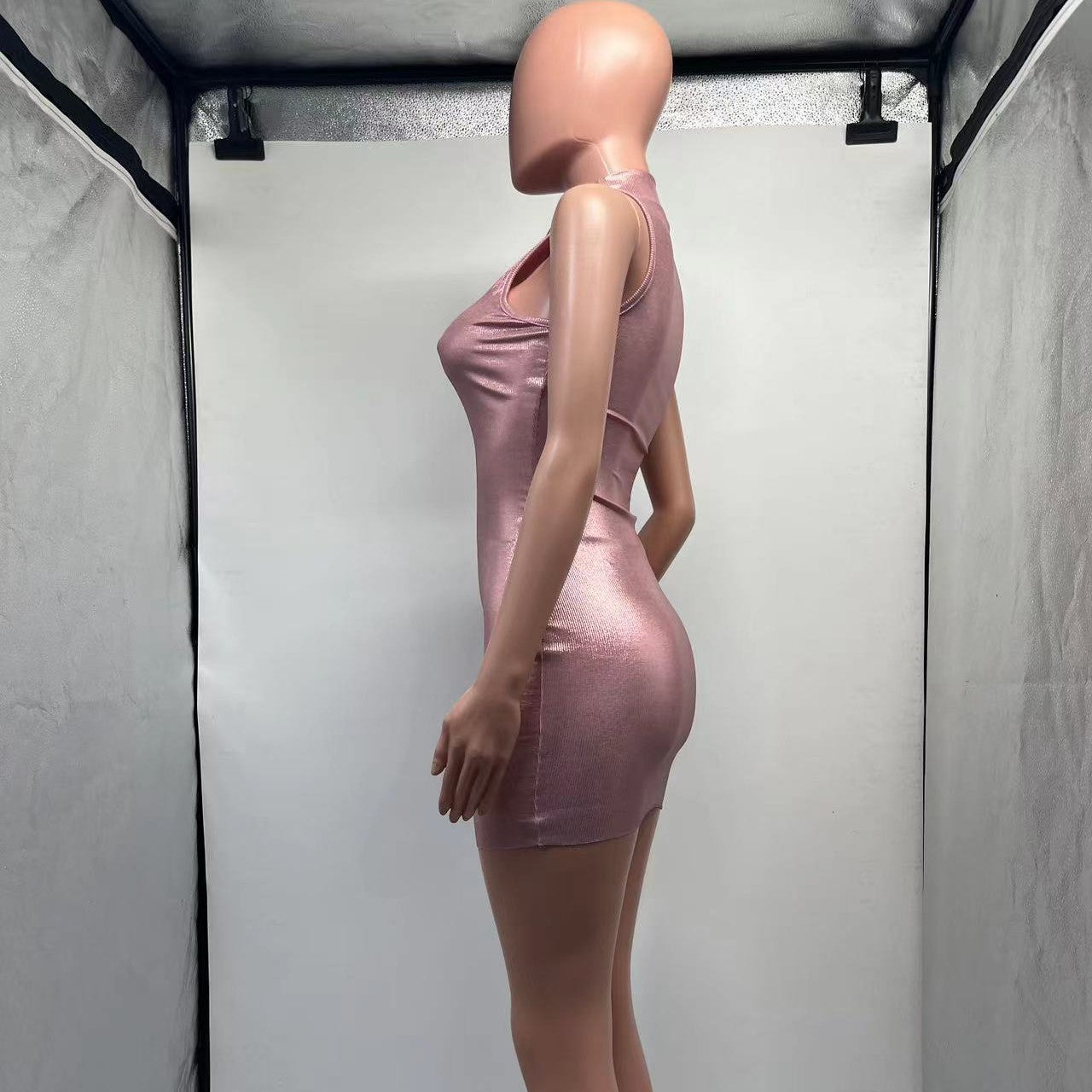 2023 Summer Pink Sleeveless Dress For Women
